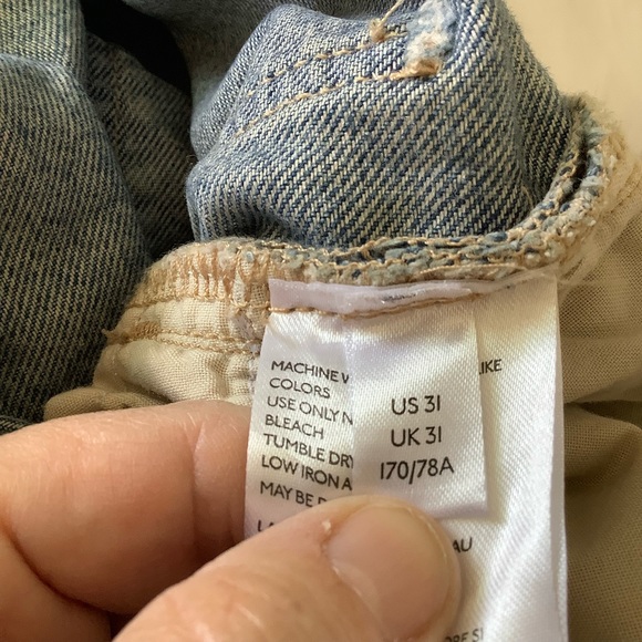 We the Free Jeans Womens Size 31 High Rise Denim Jeans 31”x28” Distressed - Picture 10 of 11